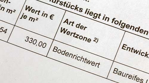 Bodenrichtwerte ermitteln