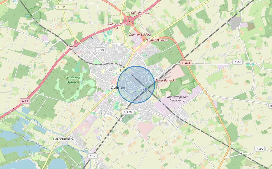 Lage Dülmen