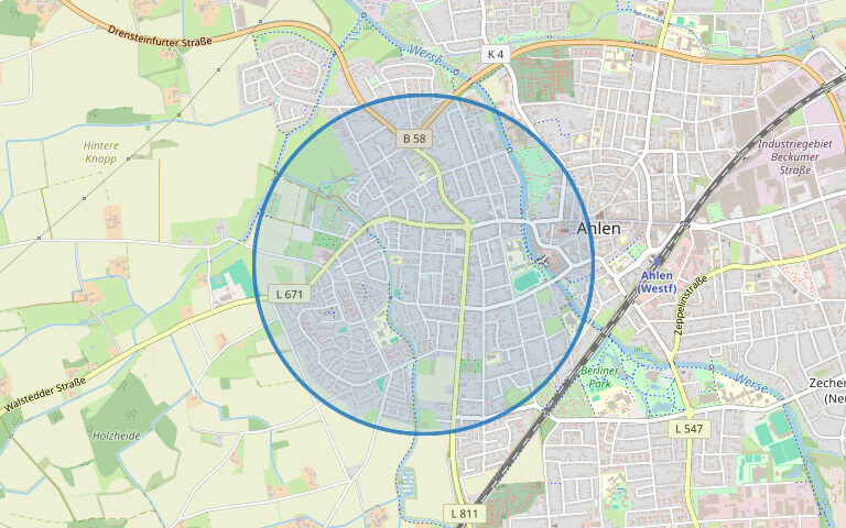 Lage Ahlen
