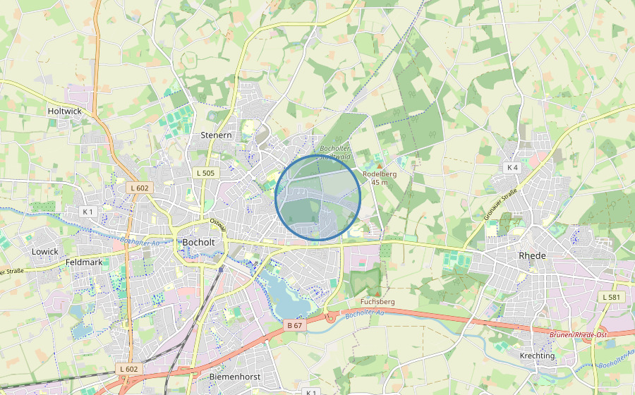 Lage In der Ziegelheide 119, Bocholt