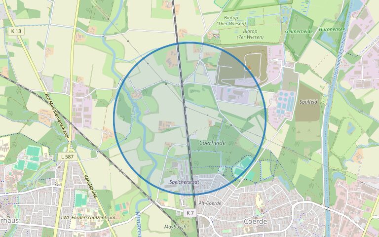 Lage Eigentumswohnung Münster-Coerde (Nerzweg)