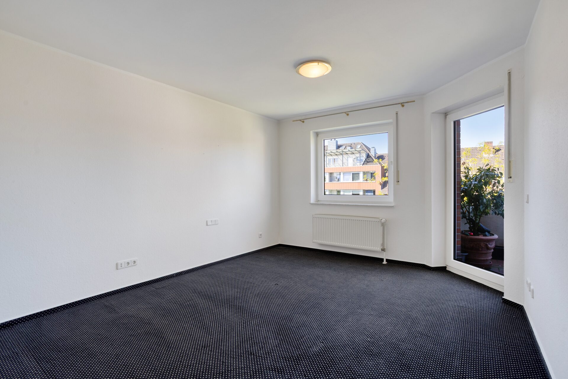 Eigentumswohnung Münster – Zimmer mit Balkonzugang, flexibel als Schlafzimmer, Kinderzimmer oder Homeoffice nutzbar