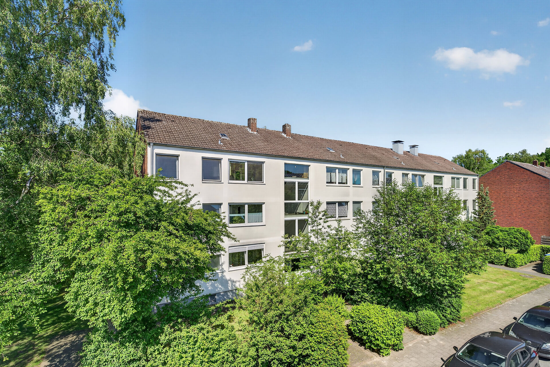 Modernisierte Eigentumswohnung Münster Kinderhaus – gepflegtes Mehrfamilienhaus mit großzügiger Grünanlage