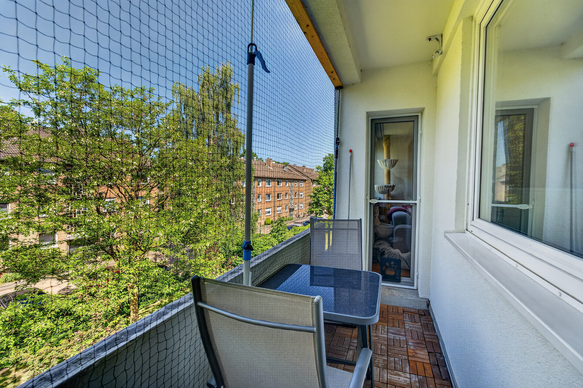 Eigentumswohnung Münster Kinderhaus – Balkon mit Blick ins Grüne