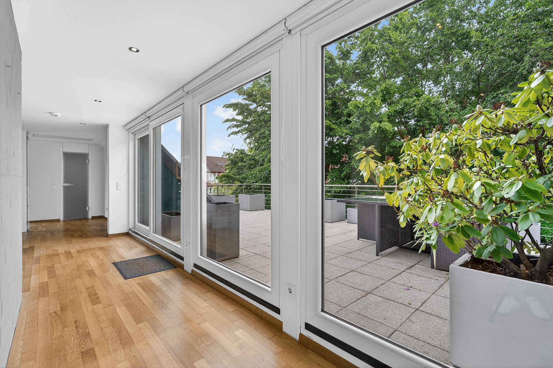 Maisonette-Wohnung Münster Martiniviertel – lichtdurchflutete Galerie im Dachgeschoss mit Zugang zur Dachterrasse
