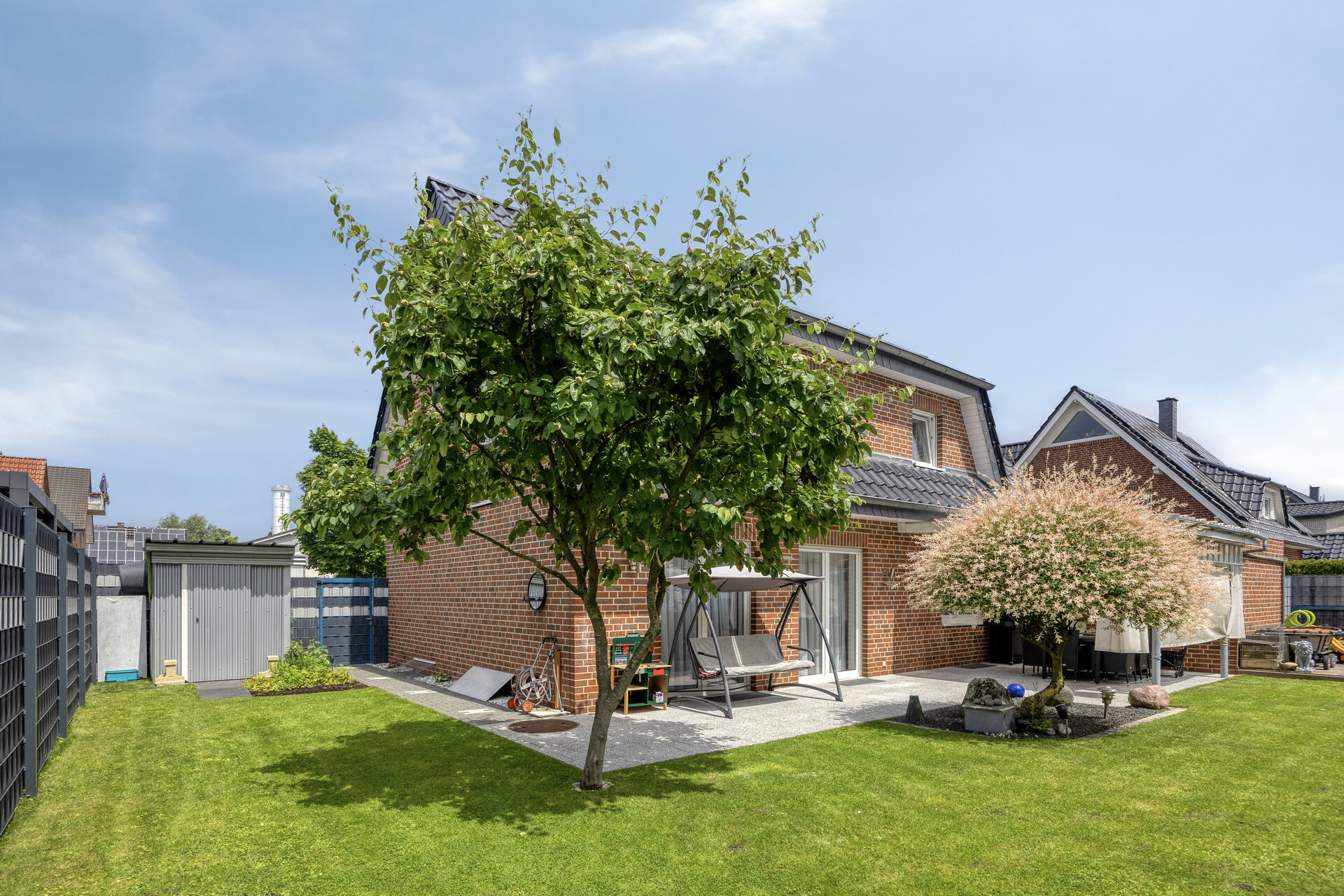 Einfamilienhaus Münster-Amelsbüren – Terrasse und Garten