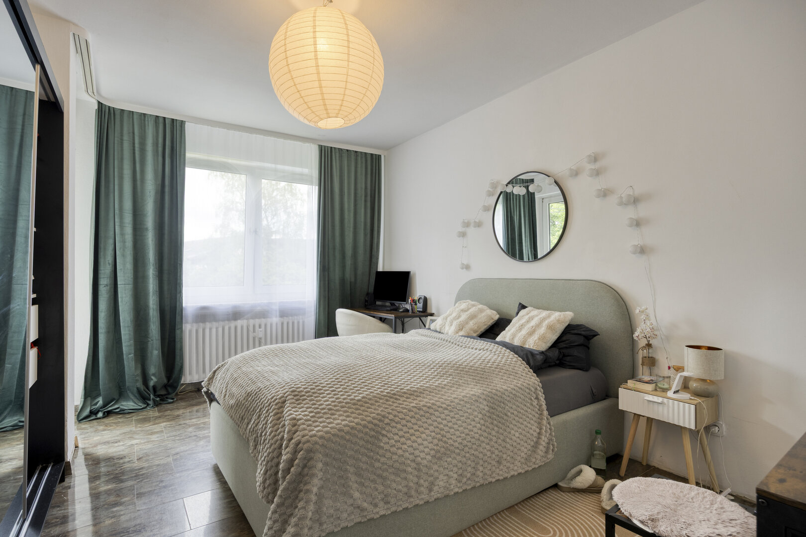 2-Zimmer-Wohnung Münster-Coerde – Balkon mit Grünblick