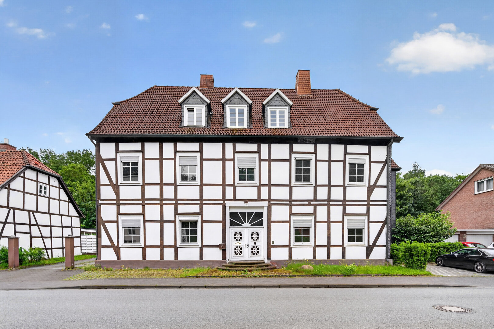 Historisches Fachwerkhaus Rheda-Wiedenbrück – Außenansicht der Fassade