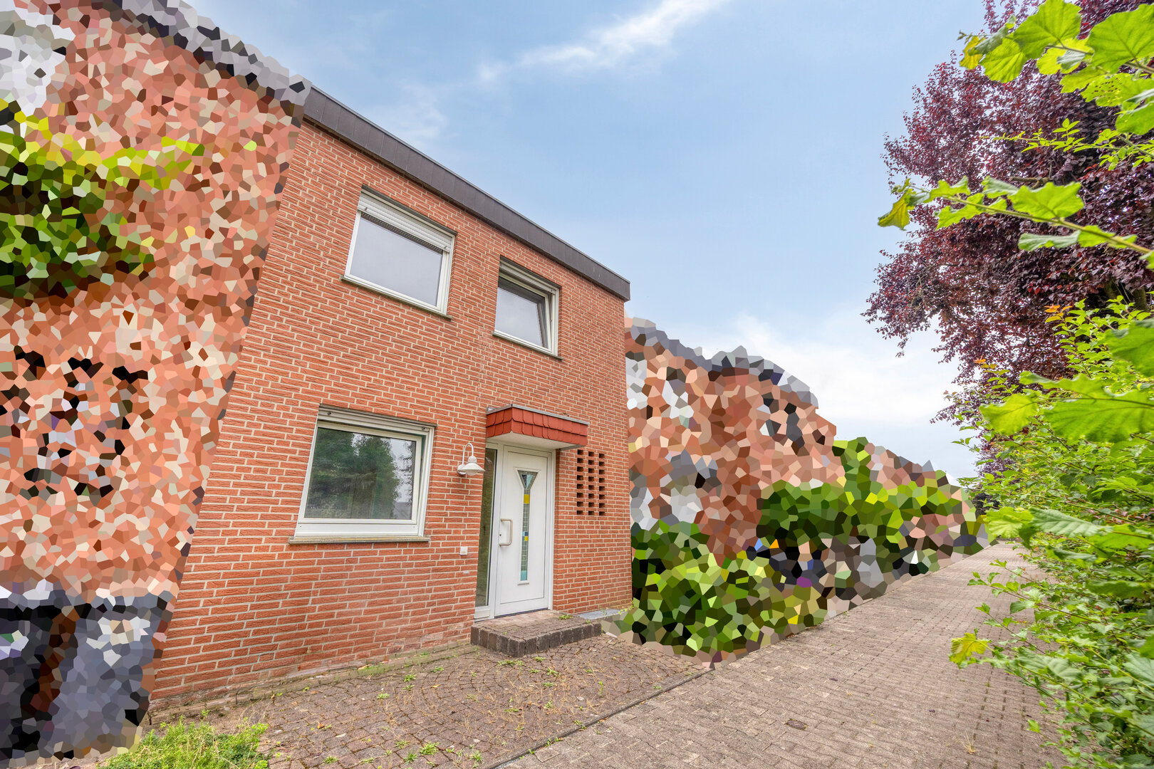 Reihenmittelhaus in Münster-Hiltrup – Hauseingang und Vorderansicht