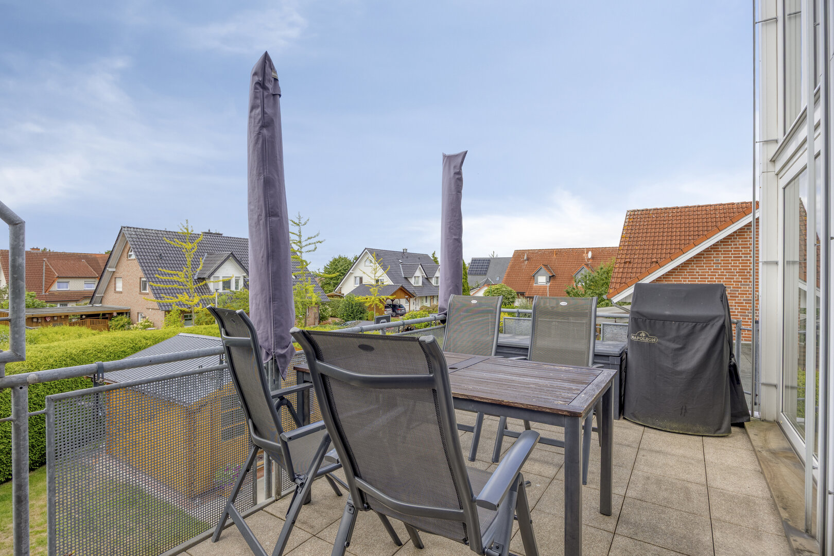 Maisonette-Wohnung Ibbenbüren-Laggenbeck – großer Balkon mit Blick ins Grüne