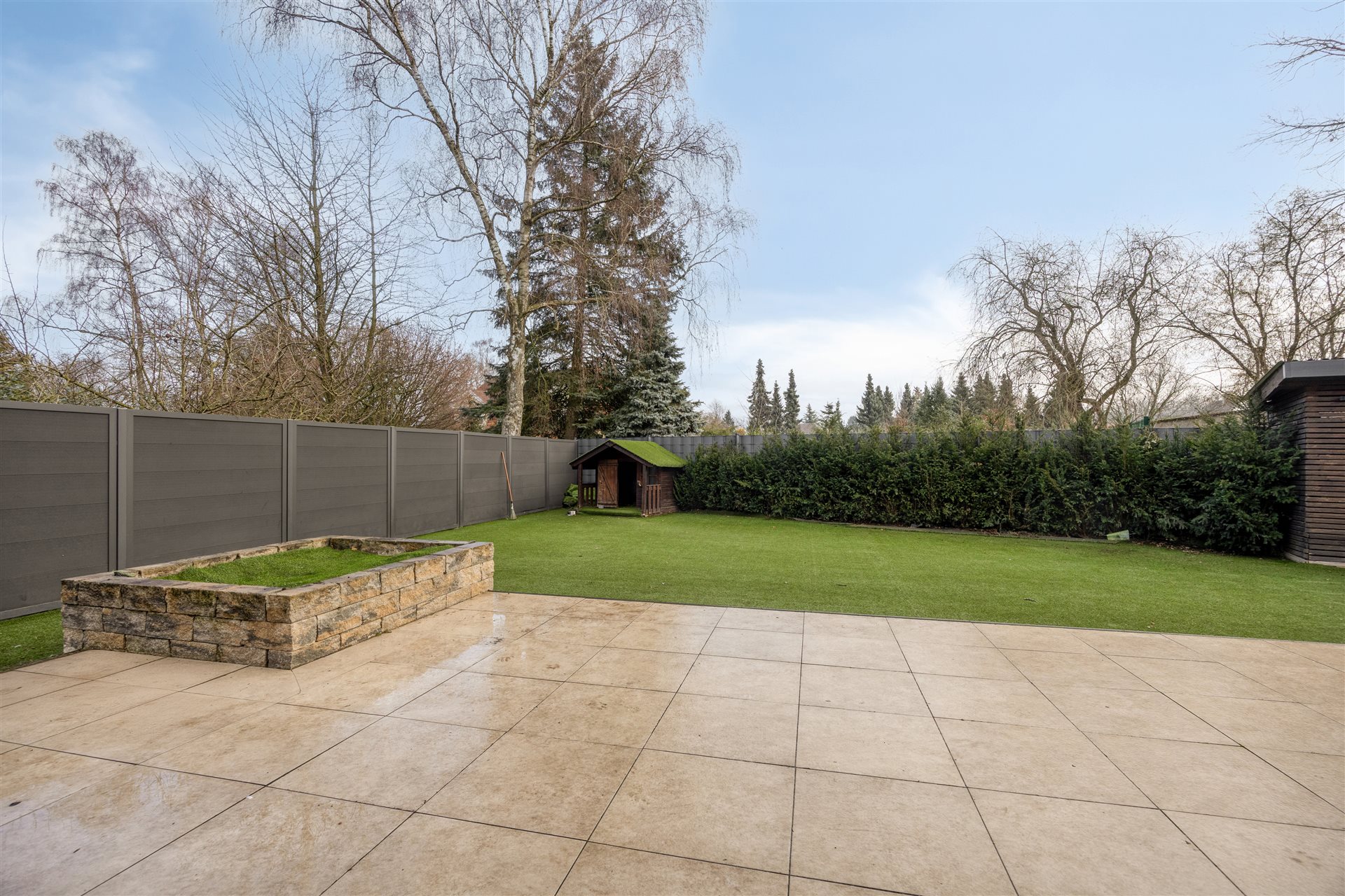 Einfamilienhaus Melle – Terrasse Gartenseite