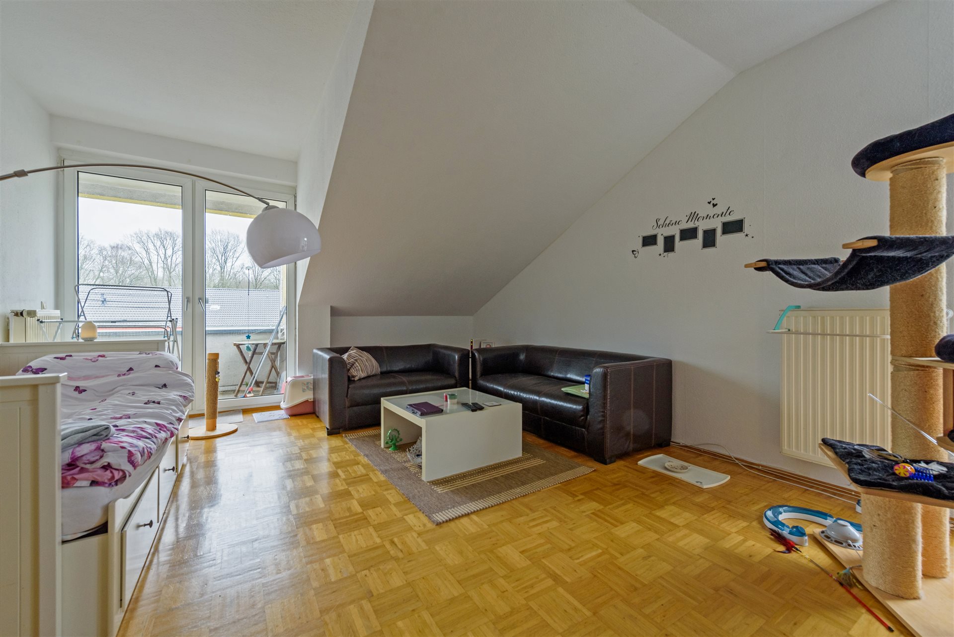 Eigentumswohnung Münster-Gremmendorf – Wohnzimmer Dachgeschoss Balkonzugang