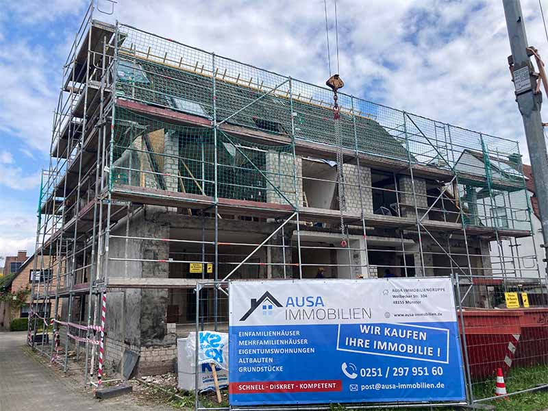 KfW70 EE Mehrfamilienhaus Projektentwicklung Luxussanierung in Münster