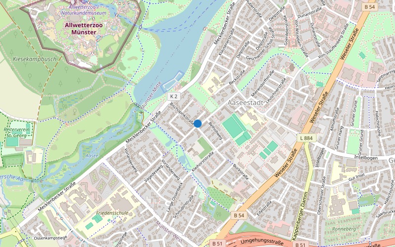 Karte Bischopinkstraße 21 Münster-Aaseestadt