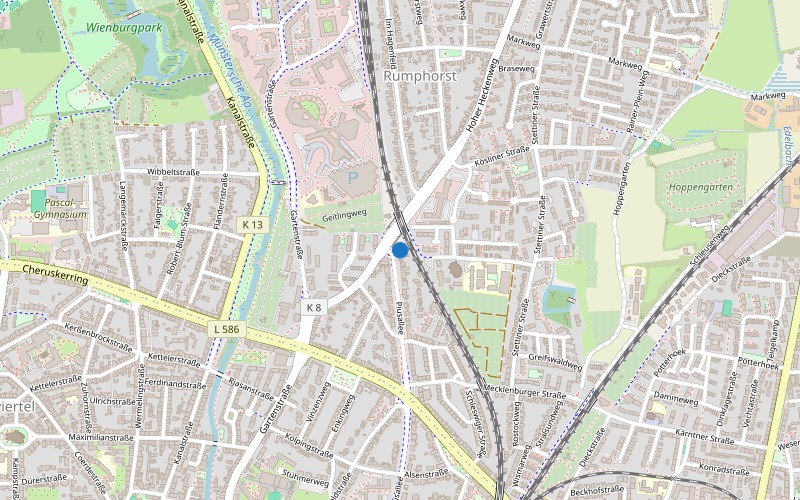 Karte Piusallee 200 Münster-Rumphorst